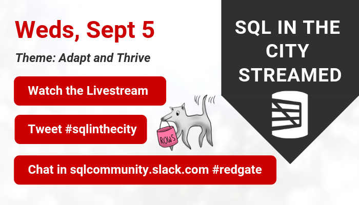 Calendar Reminders for SQL in the City Streamed Free Training Sessions