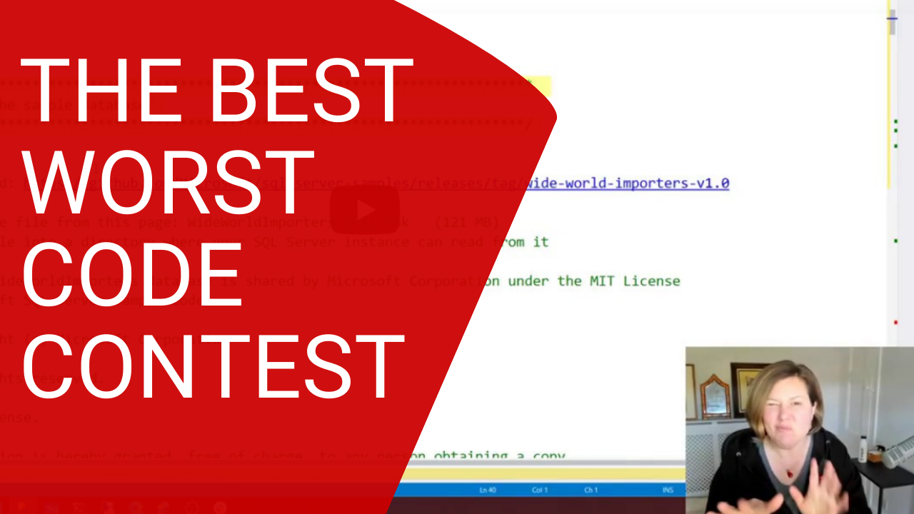 Join the Best Worst Code Contest Today at 5pm BST / Noon Eastern #BestWorstCode
