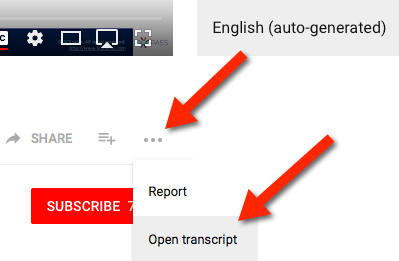 Using YouTube Captions & Transcript to Find Content in a Long Video